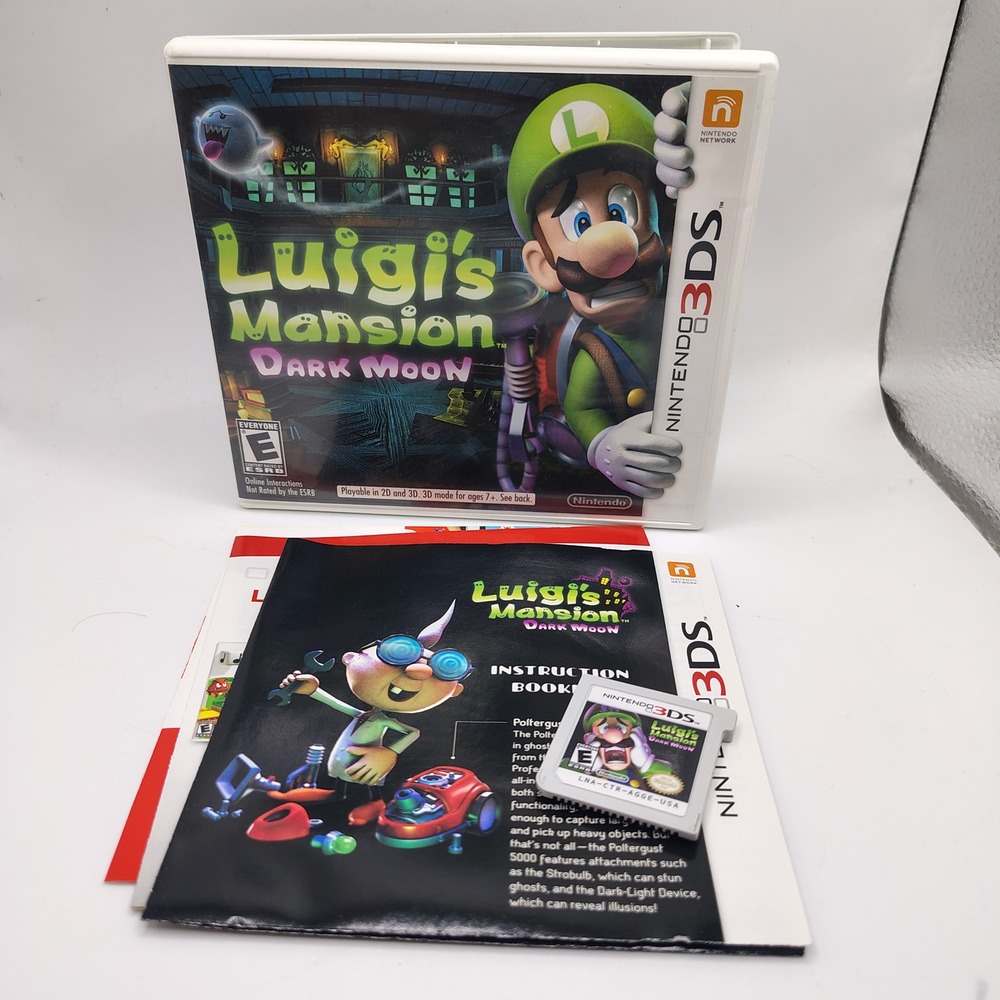 Luigi's Mansion Dark Moon Nintendo 3DS Game CIB complete Action Adventure